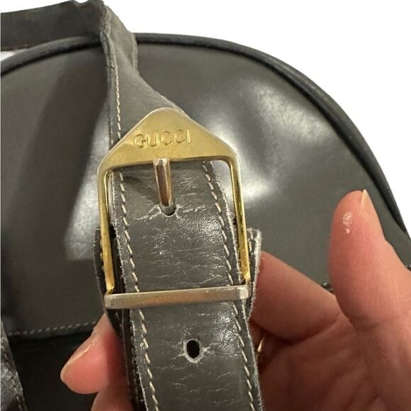 Gucci grey leather shoulder bag - Picture 9 of 16